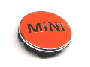 Image of Wheel center cap for MINI. BRIGHT ORANGE image for your MINI
